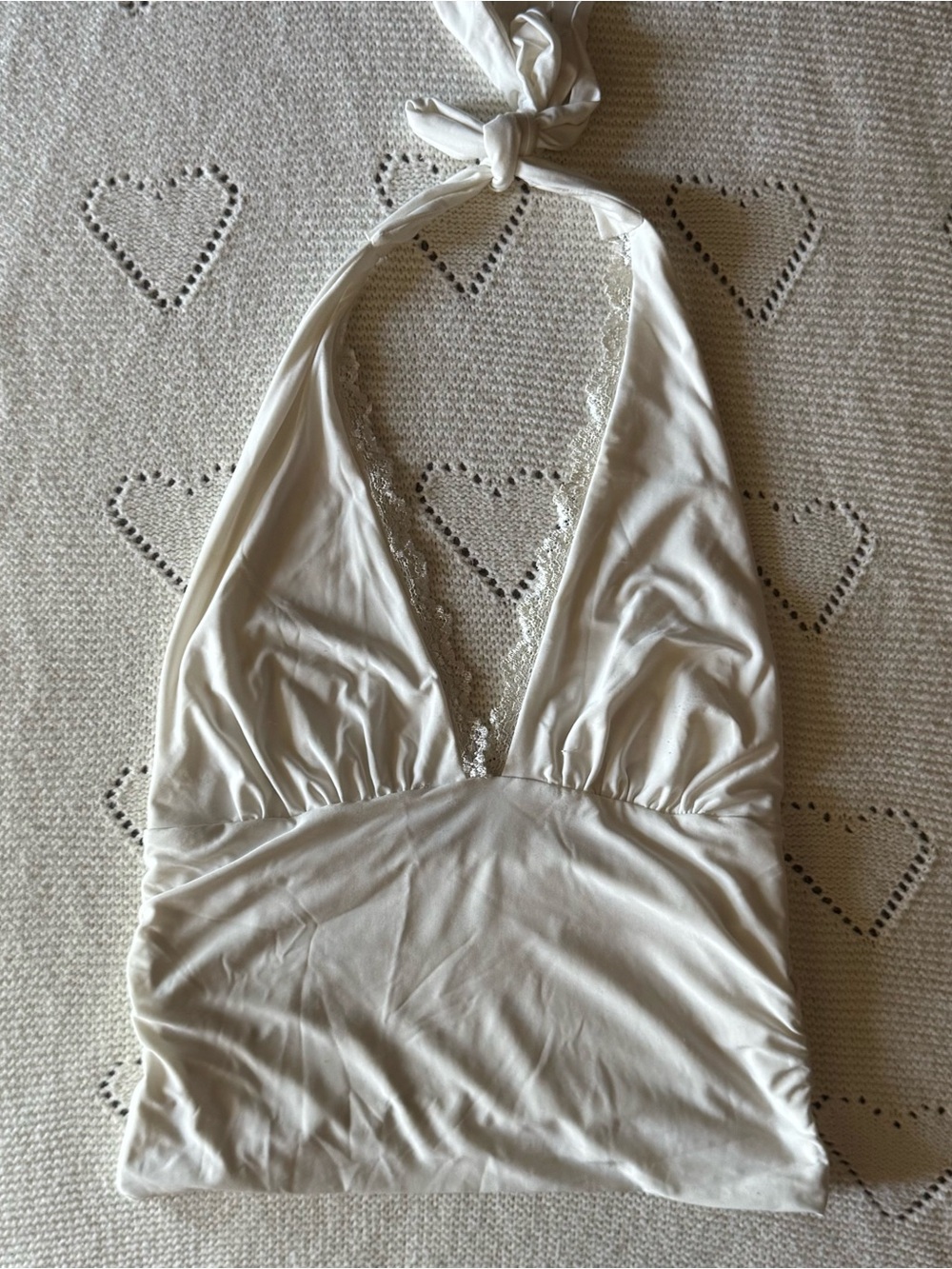 Windsor White Lace Halter Top